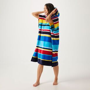 Soren Beach Velour Poncho Rainbow One Size