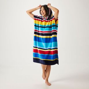 Soren Beach Velour Poncho Rainbow One Size