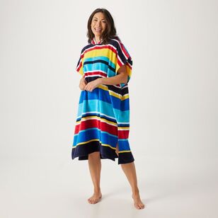 Soren Beach Velour Poncho Rainbow One Size