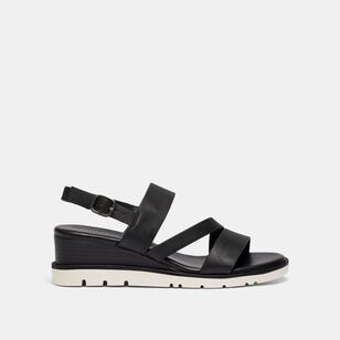 Khoko Women's Reece Double Strap Sandal Black