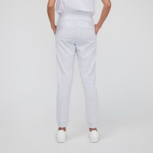 Khoko Collection Women's French Terry Jogger With Cuff Grey Marle