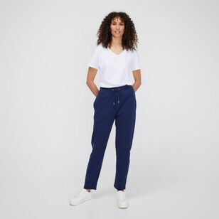 Khoko Collection Women's French Terry Trackpant Navy