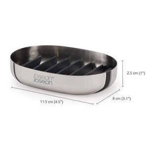 Joseph Joseph Easystore Luxe Soap Dish Steel Steel