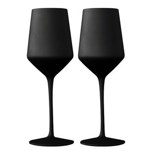 Cooper & Co Manhattan 2-Piece Wine Glass Set Matte Black