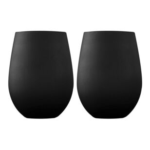 Cooper & Co Manhattan 2-Piece Tumbler Set Matte Black