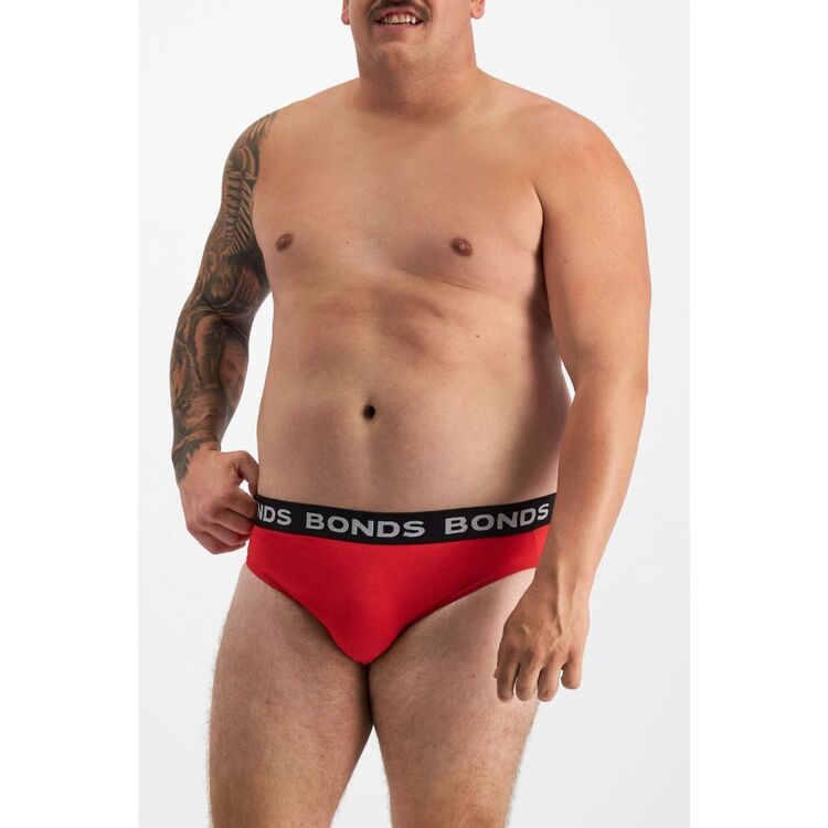 Bonds Mens 5 Pack Hipster Underwear Men's Briefs Black Red Blue S M L Xl  Xxl