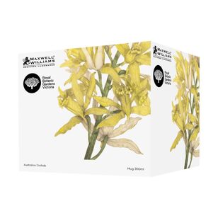 Maxwell & Williams Royal Botanic Gardens 350 ml Australian Orchids Mug Yellow