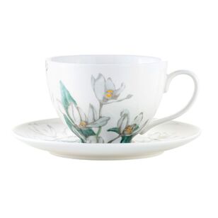 Maxwell & Williams Royal Botanic Gardens 240 ml Australian Orchids Cup & Saucer White