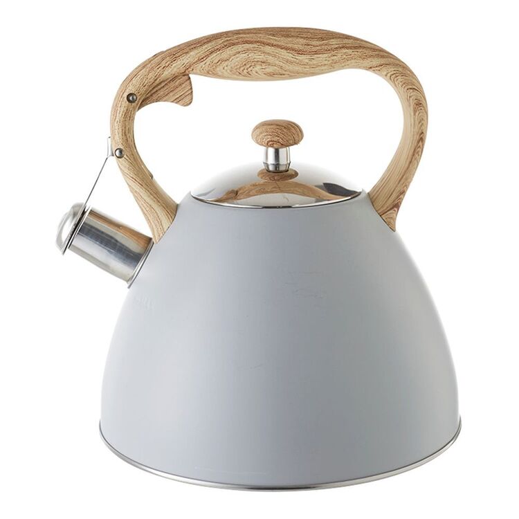 SMITH & NOBEL CONICAL STAINLESS STEEL KETTLE GREY 2.3L Harris Scarfe