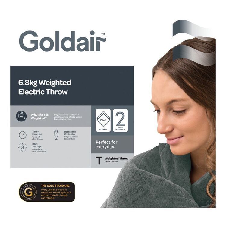 GOLDAIR PT Heated Weighted Blanket | Harris Scarfe