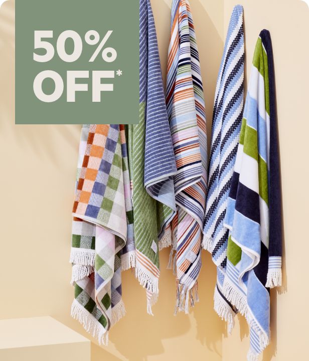 50% Off* Towels by Soren, Elysian & Shaynna Blaze