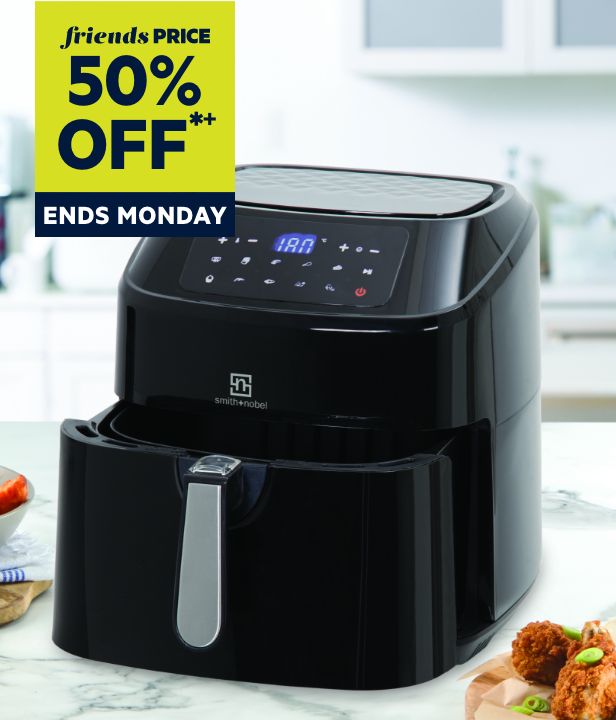 50% Off Full Priced Air Fryers by Smith + Nobel & Healthy Choice
