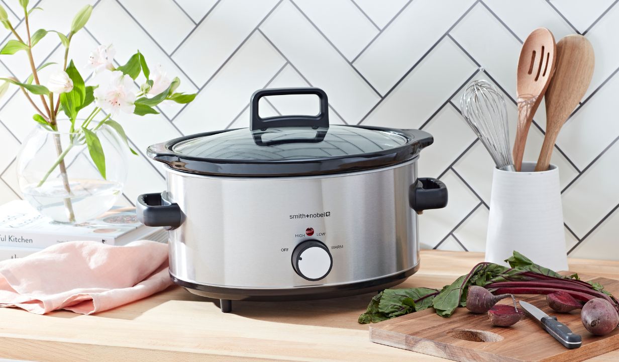 Smith + Nobel 6L Stainless Steel Slow Cooker