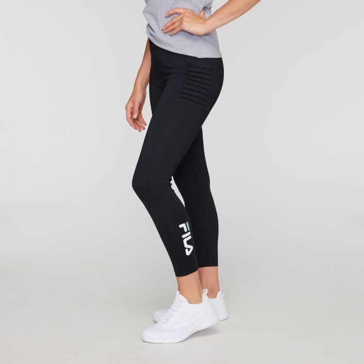 FILA Women's Straight-Leg Charcoal Grey Cotton Blend Yoga Pants - Size XS