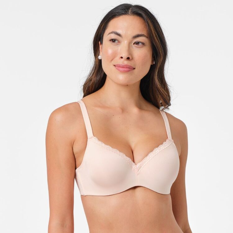 Bendon COMfit Collection Soft Cup Plunge Bra in Latte
