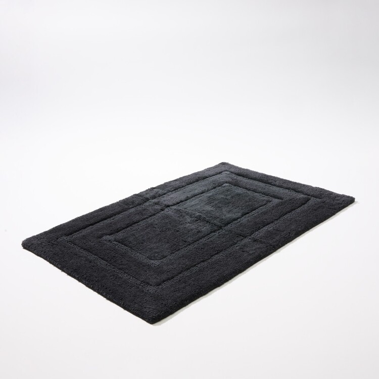 Elysian Tufted Standard Bath Mat Charcoal