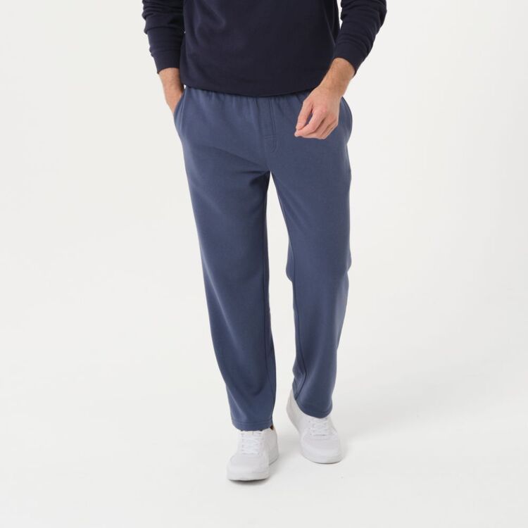 JC Lanyon Essentials Men's Oxley Plain Fleece Trackpant Denim