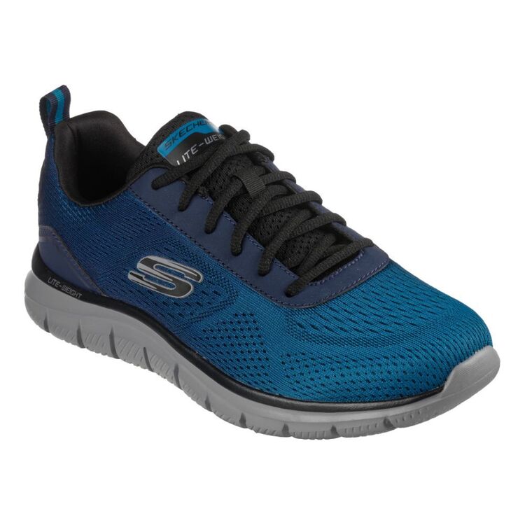 Skechers Men's Track Ripkent Lace Up Runner Navy & Blue