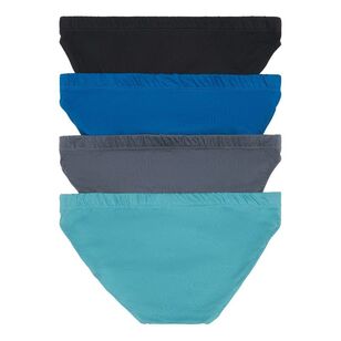 Bonds Action Brief 4 Pack Black & Blue Green