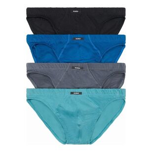 Bonds Action Brief 4 Pack Black & Blue Green