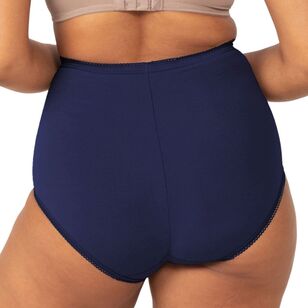 Sloggi Women's Maxi Full Brief 2 Pack Beige & Navy