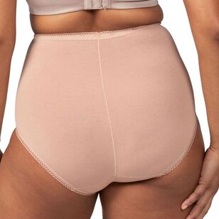 Sloggi Women's Maxi Full Brief 2 Pack Beige & Navy