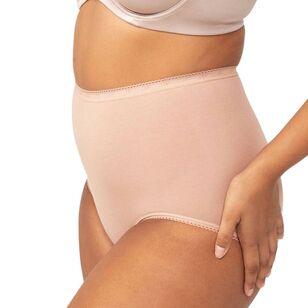 Sloggi Women's Maxi Full Brief 2 Pack Beige & Navy