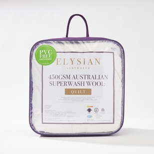 Elysian 450 GSM Australian Superwash Wool Quilt Super King