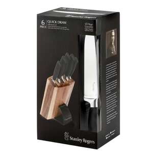 Stanley Rogers 6-Piece Quickdraw Knife Block Set