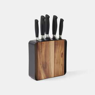 Stanley Rogers 6-Piece Framed Acacia Knife Block Set