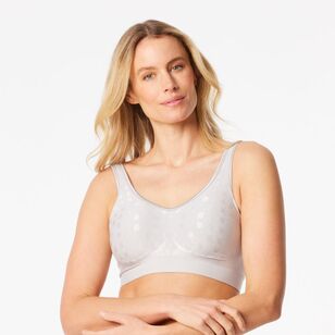 Playtex Women's Comfort Revolution Contour Wirefree Bra Grey