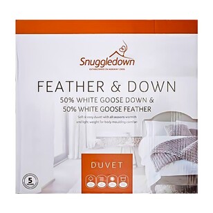 Snuggledown 50/50 White Goose Down Quilt White Super King