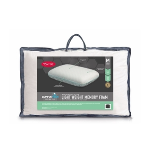 Tontine Comfortech Light Weight Memory Foam Pillow With Bamboo Blend Cover