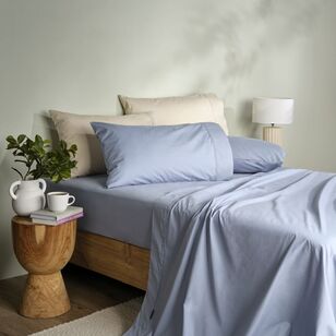 Linen House 300 Thread Count Cotton Sheet Set Blue