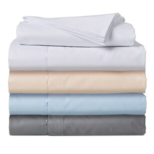 Ramesses 1800 Thread Count Cotton Rich Sheet Set White