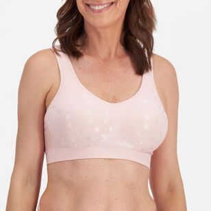 Playtex Women's Comfort Revolution Dot Bra 2 Pack Pink & Brown