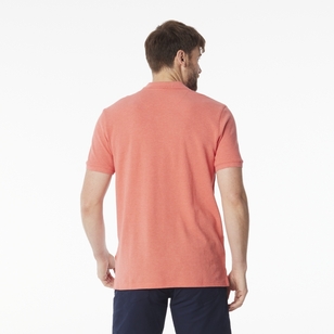 JC Lanyon Men's Double Pique Polo Melon