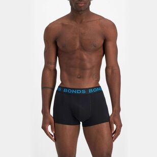 Bonds Men's Core Trunk 3 Pack Black Base