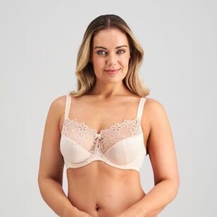 Fayreform Women's Coral Underwire 2 Pack Bra Cream & Blue