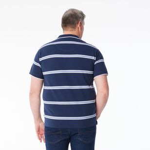 West Cape Classic Men's Swinton Yarn Dye Polo Navy