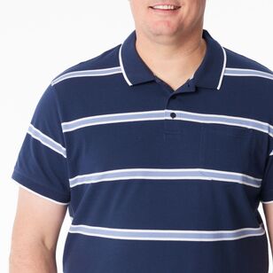 West Cape Classic Men's Swinton Yarn Dye Polo Navy