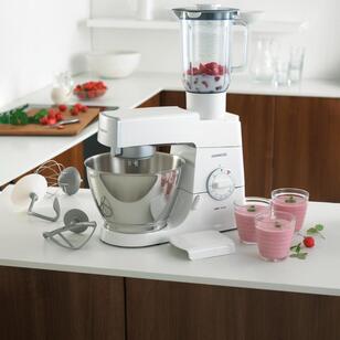 Kenwood Classic Chef 4.6L Mixer in White with Silver Trim KM336