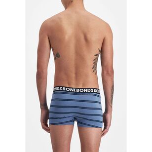 Bonds Men's Everyday Trunk 3 Pack Blue Stripe