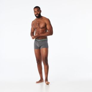 Underworks Men's Fly Front Trunk 3 Pack Charcoal