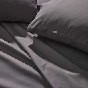 Soren 100% Recycled Microfibre Sheet Set Charcoal