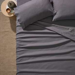 Soren 100% Recycled Microfibre Sheet Set Charcoal