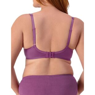 Triumph Women's Lacy Minimiser Bra 2 Pack Black & Purple