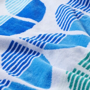 Soren Lilo Beach Towel Blue & Green 80 x 160 cm