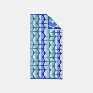 Soren Lilo Beach Towel Blue & Green 80 x 160 cm