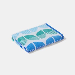 Soren Lilo Beach Towel Blue & Green 80 x 160 cm